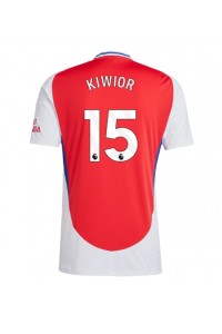 Arsenal Jakub Kiwior #15 Voetbaltruitje Thuis tenue 2024-25 Korte Mouw